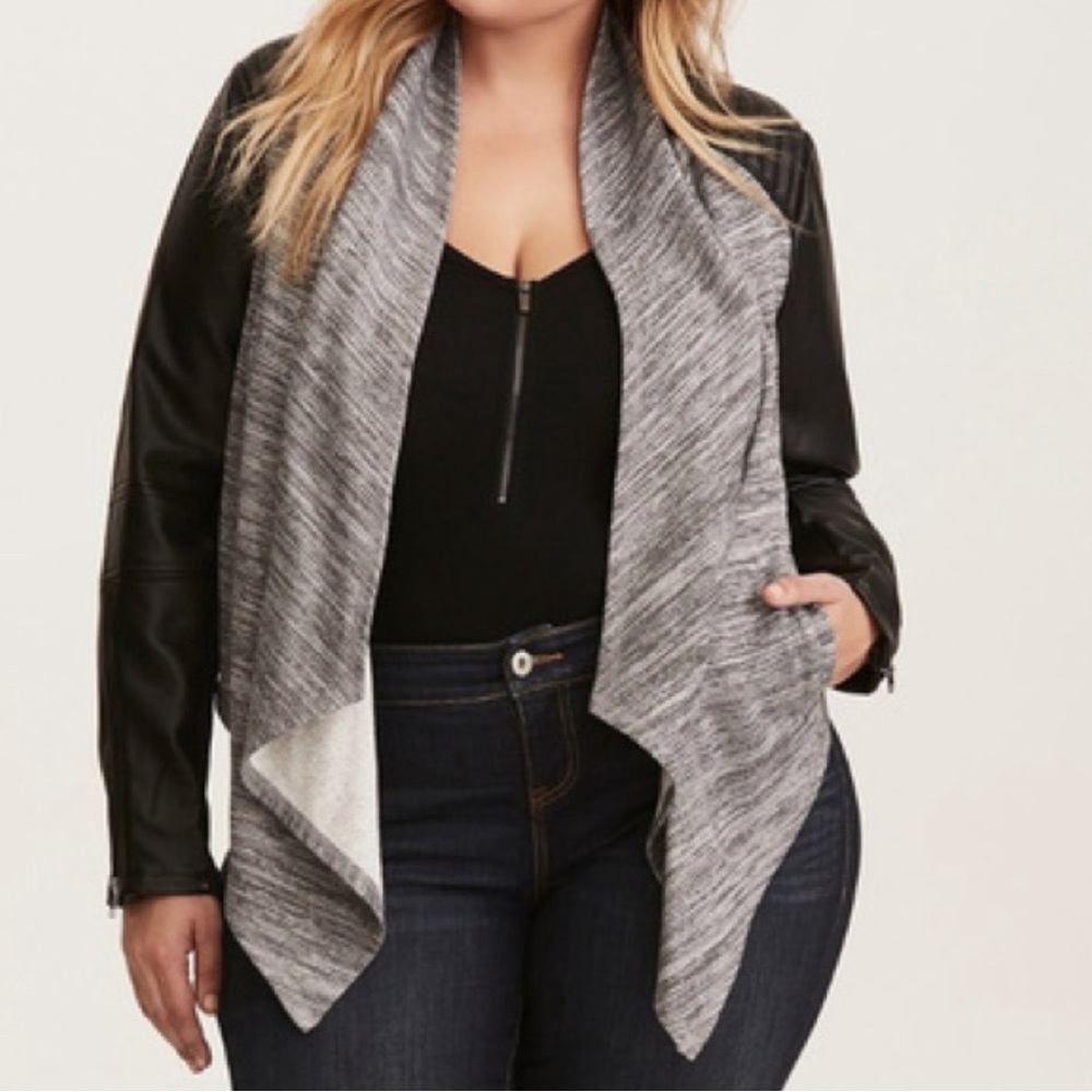 Torrid Faux Leather Moto Jacket Size 4